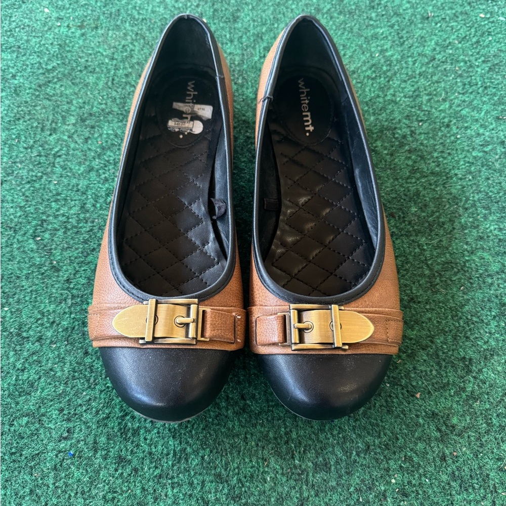 WHIT Brown and Black Women's Flats